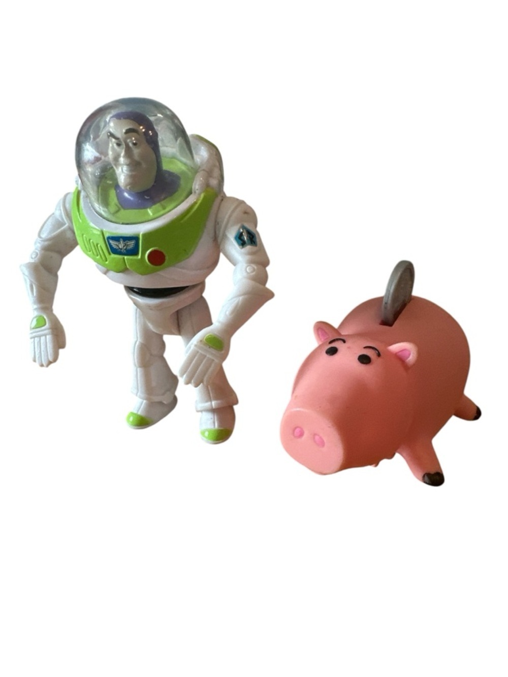 Vtg Burger King Disney Story Buz Lightyear 1990s Hamm Piggy Bank Pop Up Coin Toy